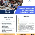 Informan sobre la Especialización en Docencia Universitaria 2025